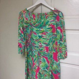 Lilly Pulitzer Stretch Shift Dress with Sleeves